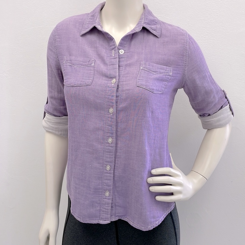Lilac Button Down Long Sleeve